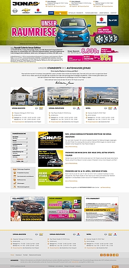 TYPO3 Realisierung einer Webseite für das Autohaus Jonas Jonas